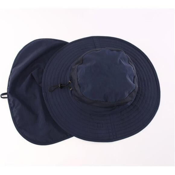 UPF 50 sun hat with neck flap wide brim fishing hiking camping hat unisex - Picture 3 of 7